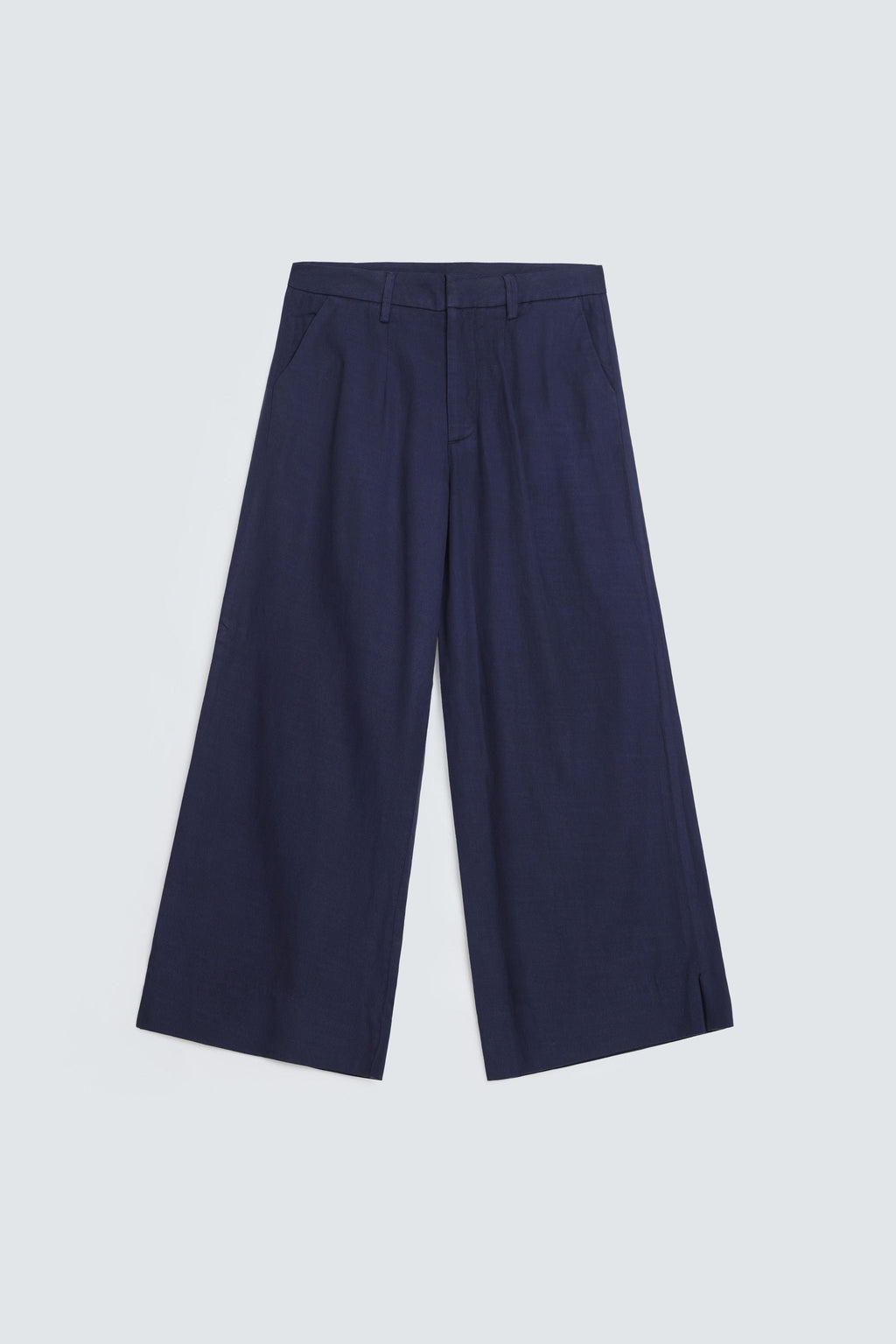 By Shaday Women's Cropped Wide Leg Pants in Dark Blue