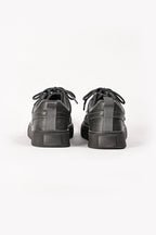 By Shaday Men's Charcoal Grey Faux Leather Trainers