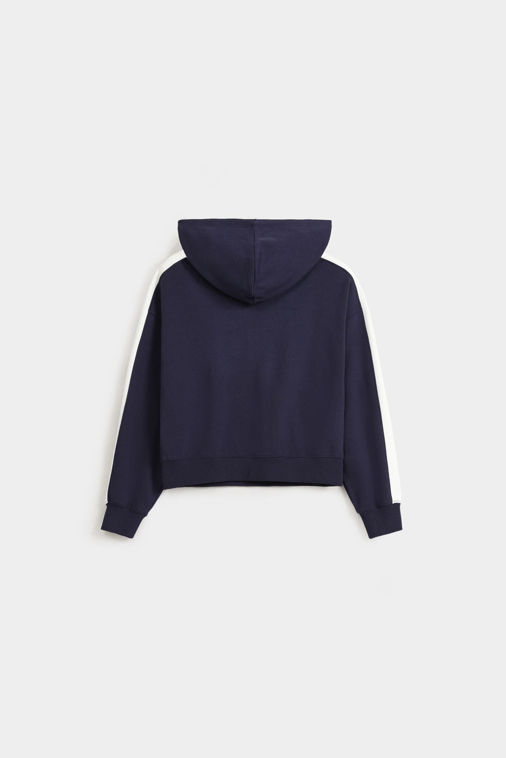 By Shaday Women's Super Cropped Basic Hoodie in Dark Blue