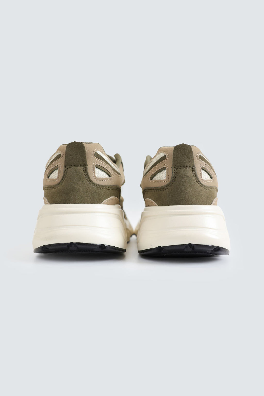 By Shaday Men's Multi-Piece Chunky Sneakers in Mid Olive