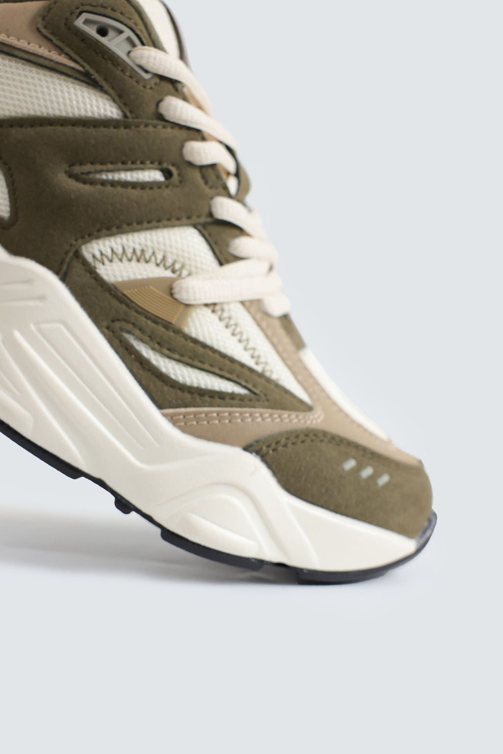 By Shaday Men's Multi-Piece Chunky Sneakers in Mid Olive
