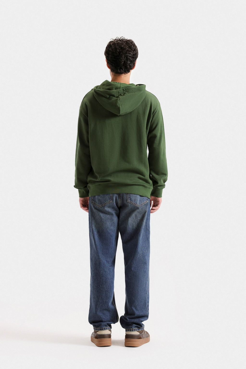By Shaday Men's Basic Hoodie in Forest Green