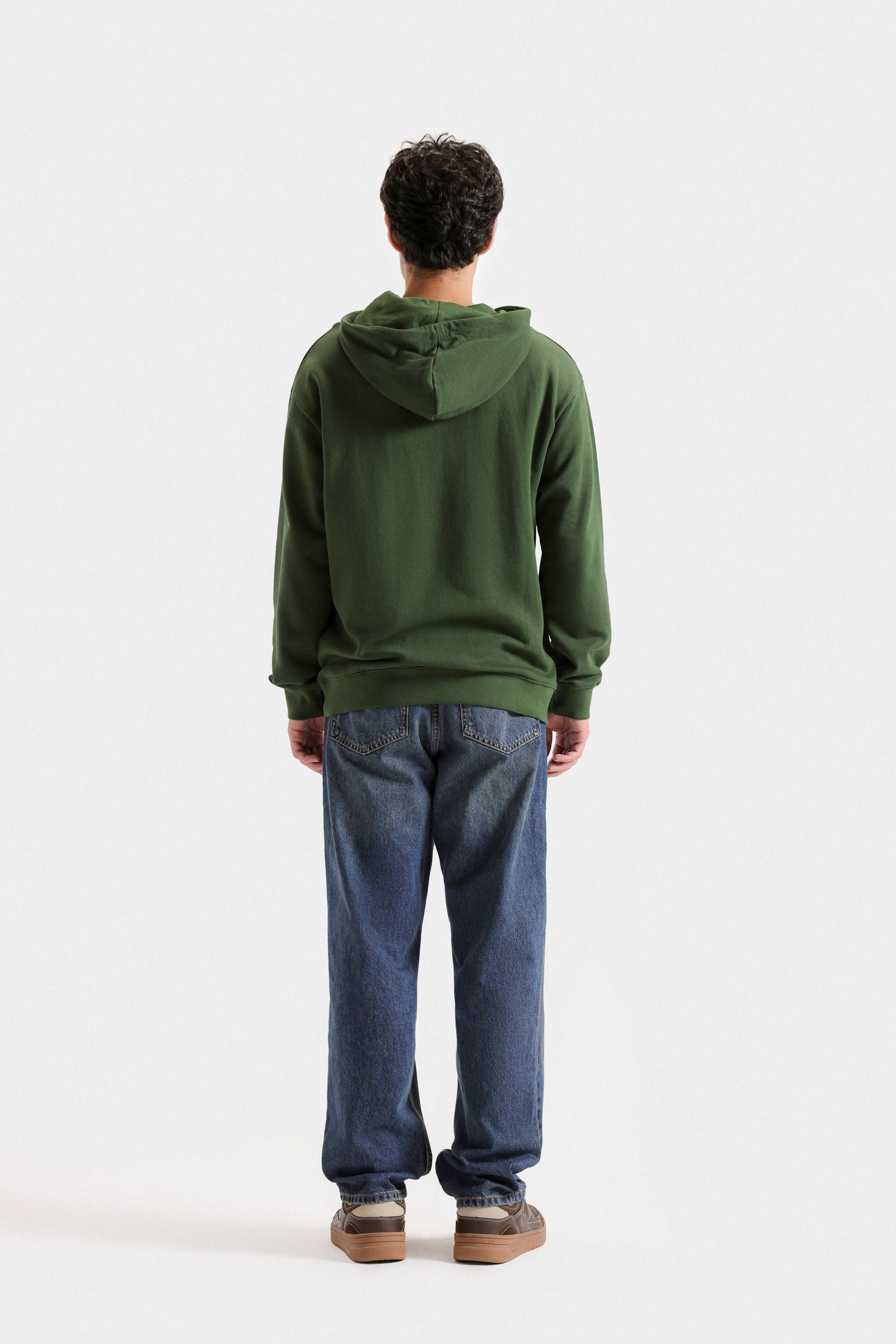 By Shaday Men's Basic Hoodie in Forest Green