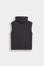By Shaday Men's Basic Vest Hoodie in Black