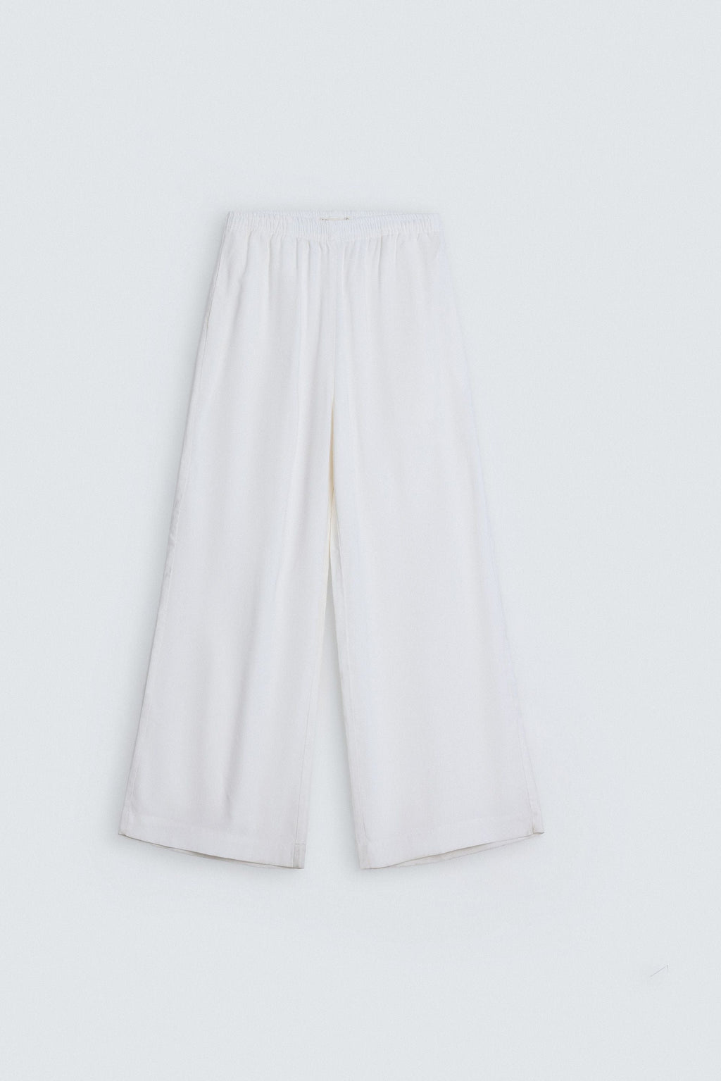 By Shaday Women's Extreme Wide Leg Trousers in Off White