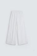 By Shaday Women's Extreme Wide Leg Trousers in Off White