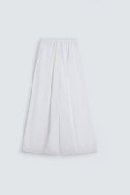 By Shaday Women's Extreme Wide Leg Trousers in Off White