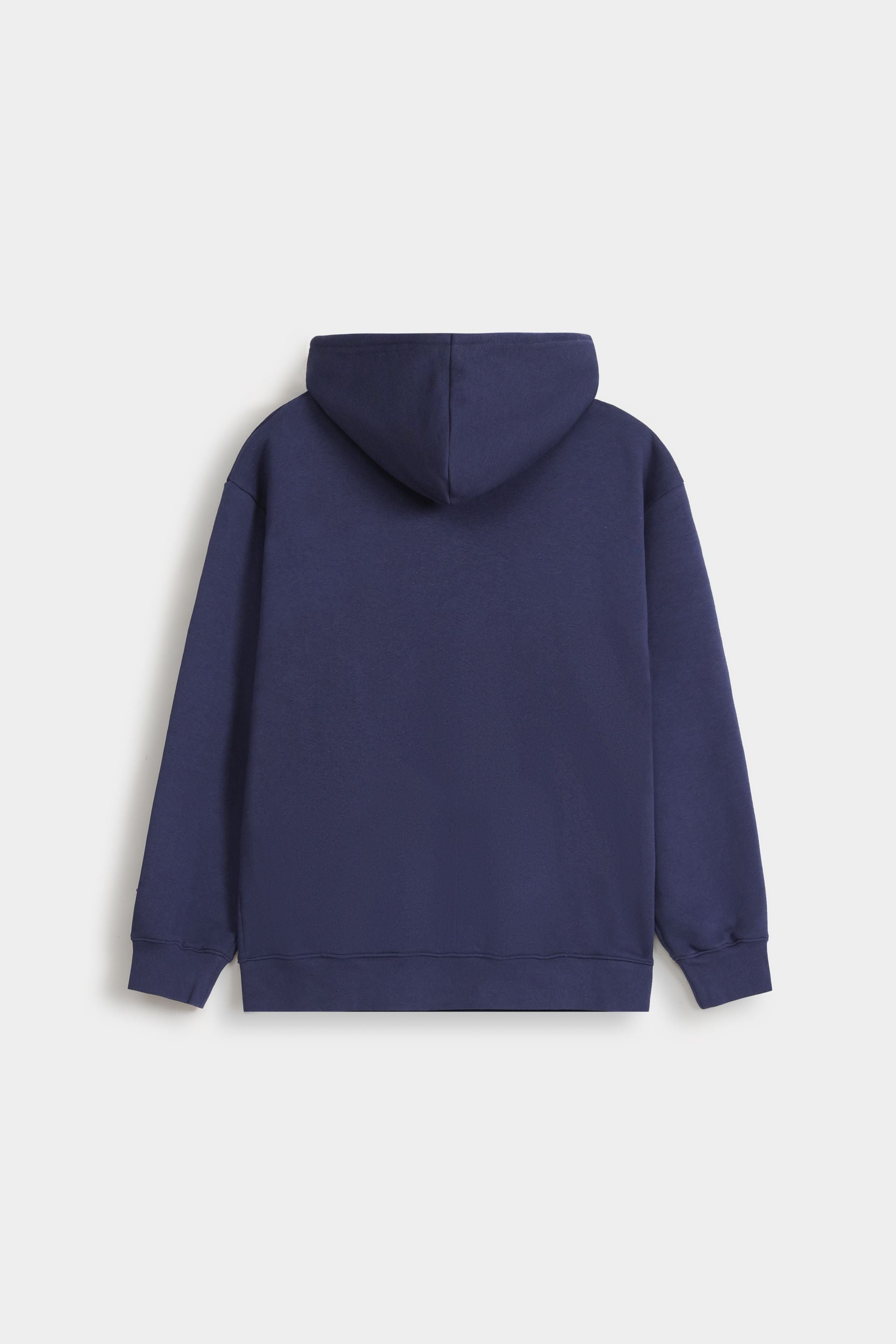 By Shaday Men's Slogan Print Hoodie in Dark Blue