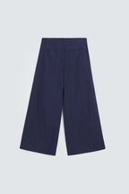 By Shaday Women's Cropped Wide Leg Pants in Dark Blue