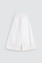 By Shaday Women's Extreme Wide Leg Pleated Pants in White