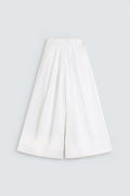 By Shaday Women's Extreme Wide Leg Pleated Pants in White