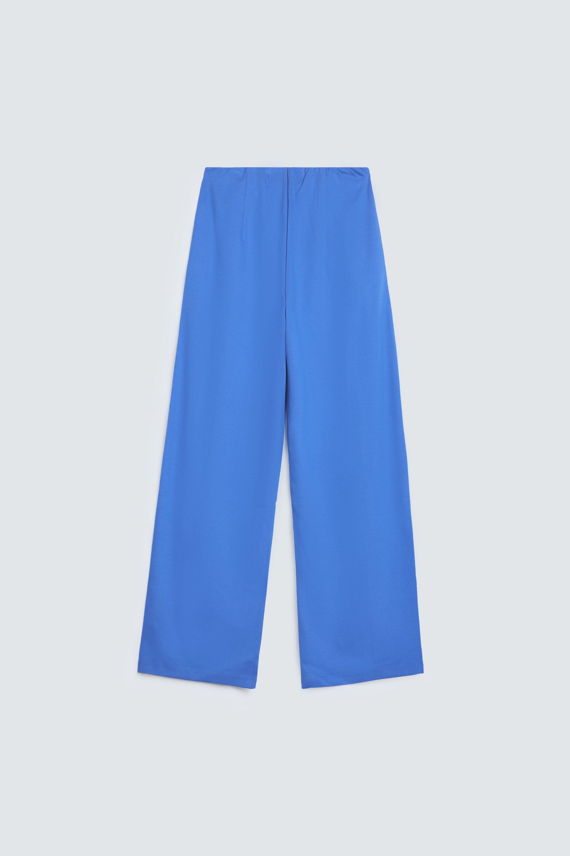 By Shaday Women's Wide Leg Pleated Trousers in Blue