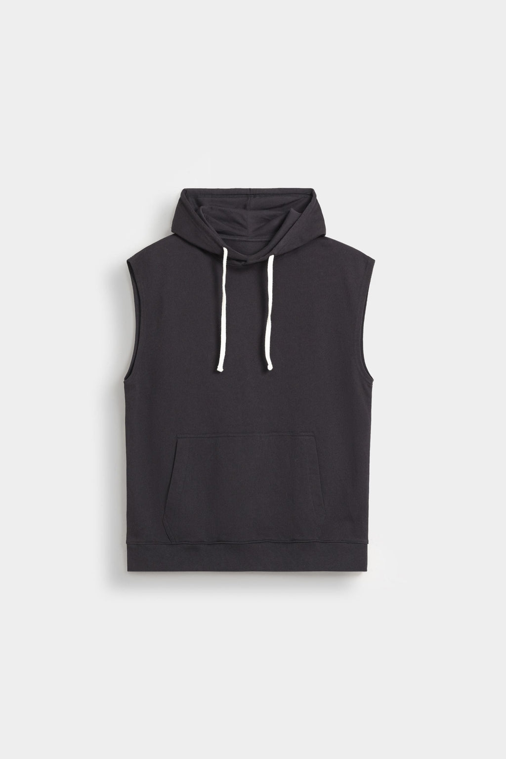 By Shaday Men's Basic Vest Hoodie in Black